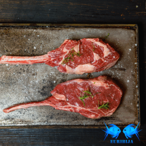 Airiškos jautienos tomahawk steikas