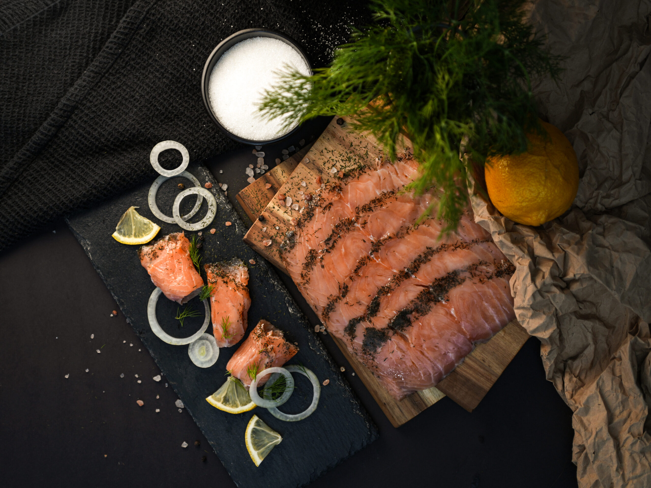 ERV04593 Superior Rūkyta Gravlax Atlantinės lašišos filė (pjaustyta) 200g - Image 1
